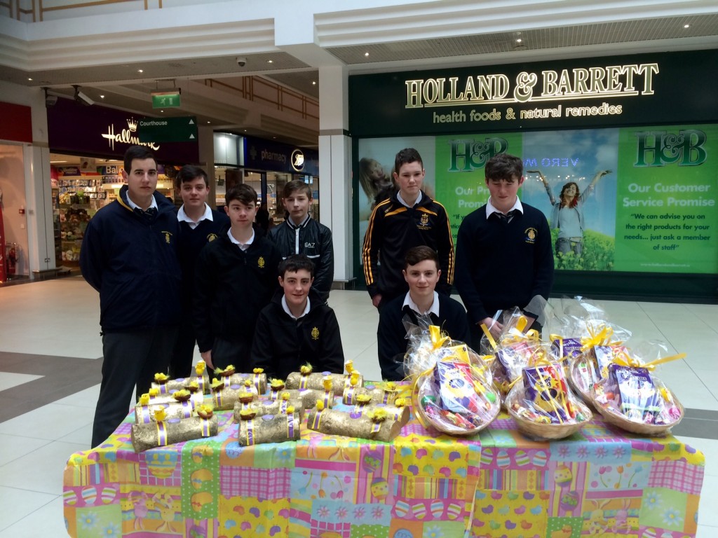 Easter Treats.... Transition Year students from St.Macartans College are in the Centre Square today selling some of their handmade products. 