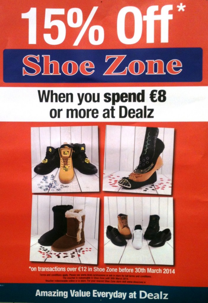 Shoe on sale zone voucher
